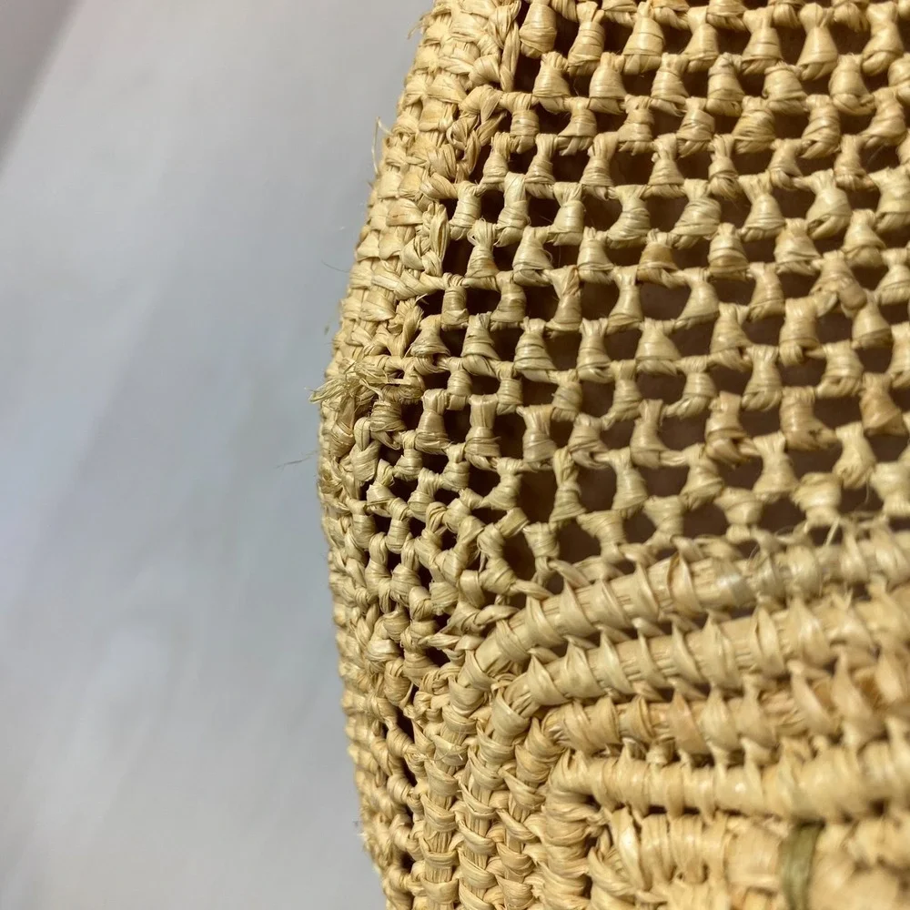 Robert Clergerie Wedge‎ Platform Shoes Womens 6 Beige Lisa Woven Natural Raffia